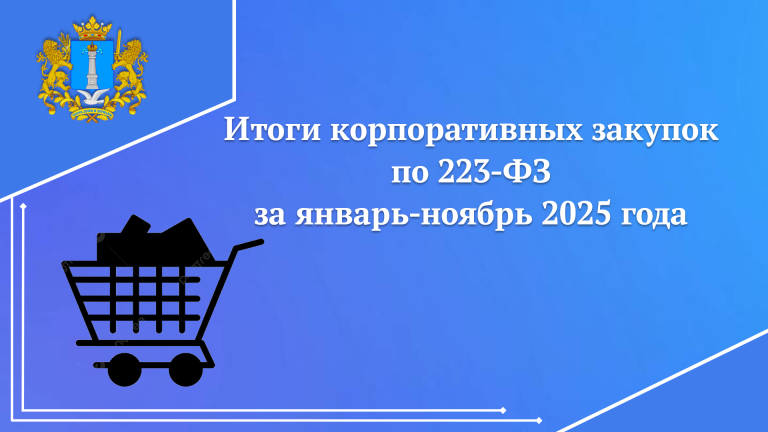 Итоги осуществления корпоративных закупок Ульяновской области для государственных и муниципальных нужд за январь-ноябрь2025 года